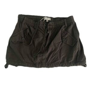 Black Mini Skirt with Pockets